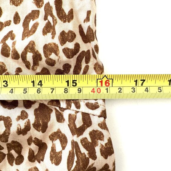 Anthropologie Pilcro Zahar Leopard Print V Neck Casual Tunic Dress - Picture 8 of 12